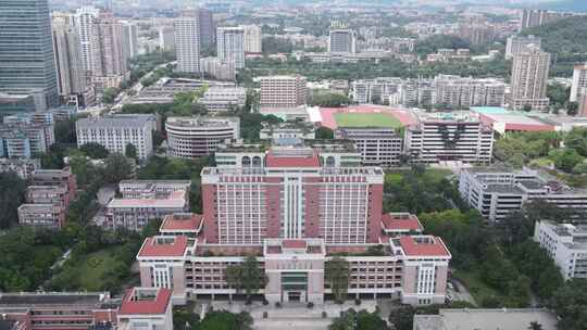 广州华南师范大学航拍