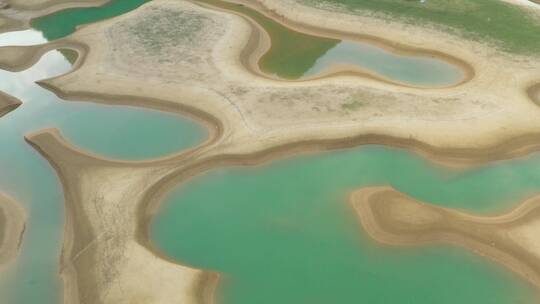 4K航拍隆安更望湖视频素材模板下载