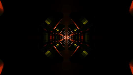 用于VJ动画的无限3D几何隧道的无缝循环