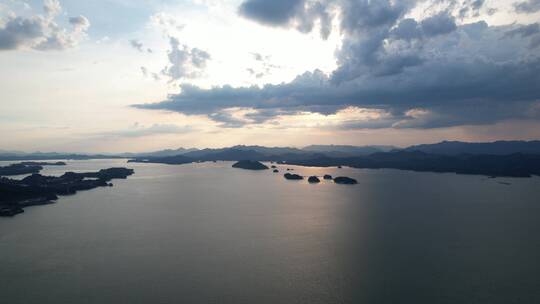 浙江杭州千岛湖航拍