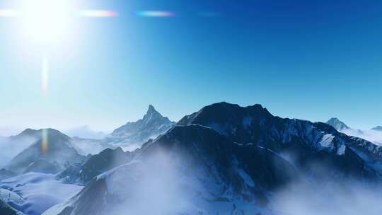 4K雪山日出 大气雪山合集