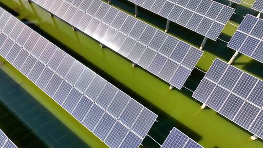 4k航拍新能源太阳能发电站