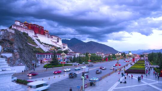 布达拉宫日专夜延时