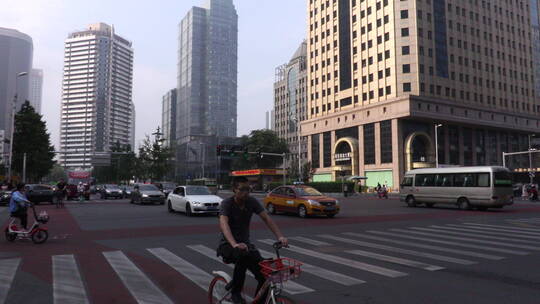 延时摄影北京CBD路口