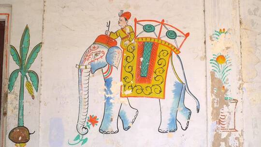 印度大象壁画