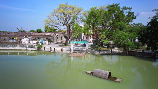 江门草坪里乡村旅游航拍