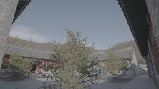 王爷府四合院传统建筑景观LOG视频素材模板下载