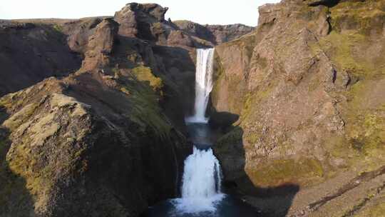4k航拍冰岛斯科加瀑布徒步合集2