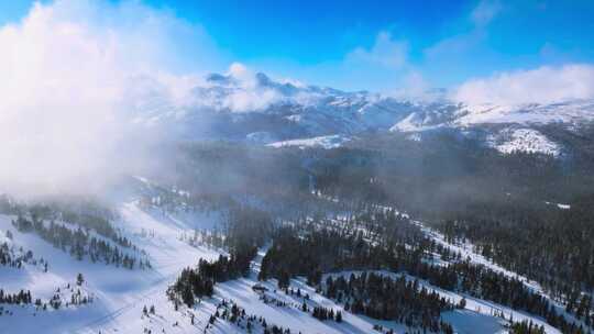 4K-航拍雪山美景