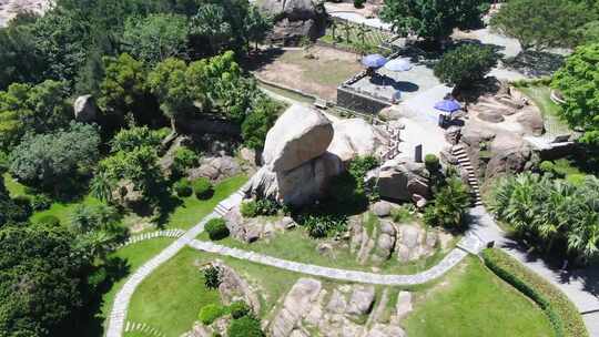 福建漳州东山岛铜陵风动石航拍