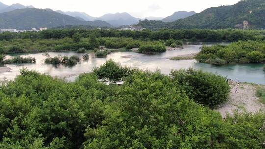 楠溪江/自然岛/风景/水面/露营