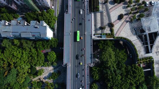 柳州现代化大都市城市建筑航拍柳江风景风光