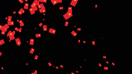 红包粒子飞舞动画
