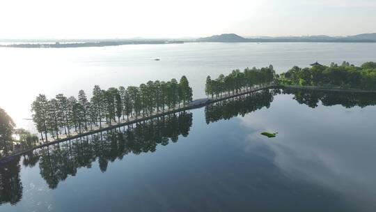 武汉东湖风景区，平视环绕镜头