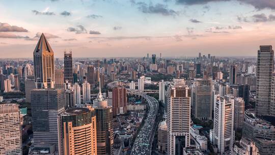 上海航拍城市风景