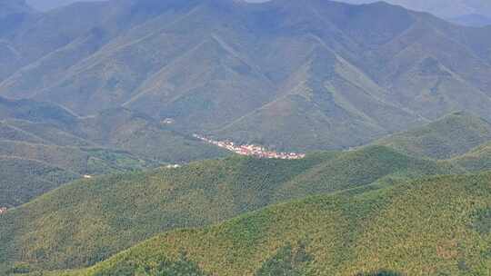 航拍群山青山万重山千里江山树林视频素材模板下载