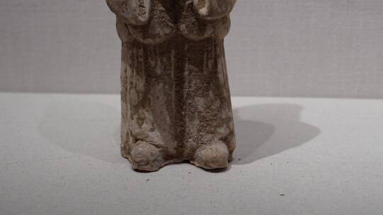 【镜头合集】博物馆藏展示唐代陶俑人像视频素材模板下载