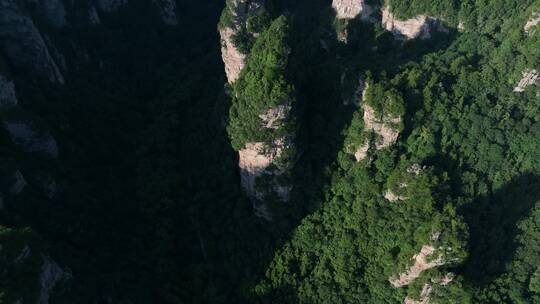 4K航拍张家界武陵源风景区群山