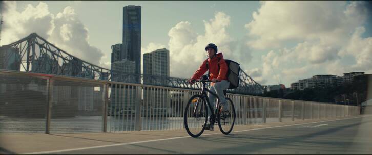 城市自行车快递员