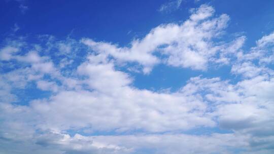 天空云延时云朵飘动蓝天白云多云天气变化