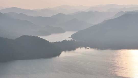 4k长焦航拍水墨山水风光