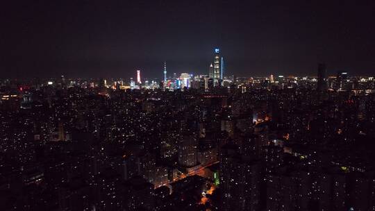 繁华上海夜景空镜