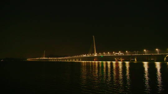 夜景深圳湾跨海大桥