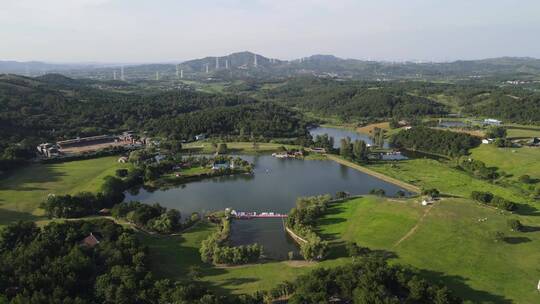 航拍湖北武汉城市风光旅游景点