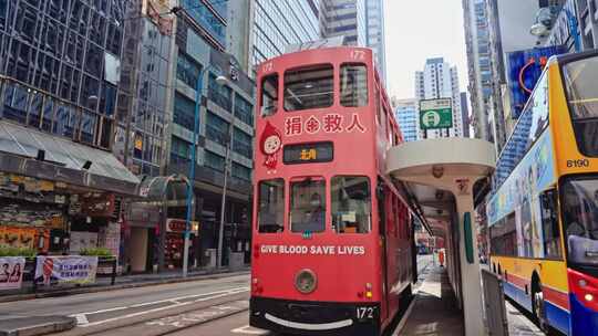 【正版素材】香港城市街道