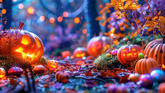 童话魔法卡通幽灵的世界 鬼怪出没动画片头