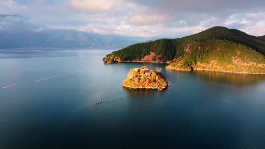 四川草海——泸沽湖大景航拍2