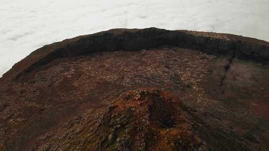 火山岩，火山口，徒步旅行，山