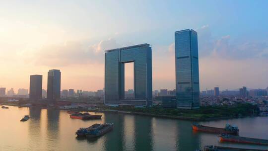 广州之窗日落视频素材模板下载