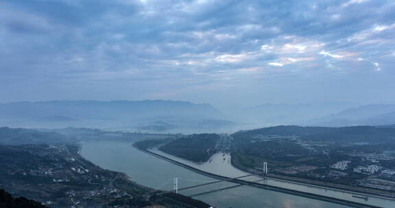 三峡大坝入夜延时