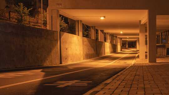 柳州东台路道路车流车轨延时摄影