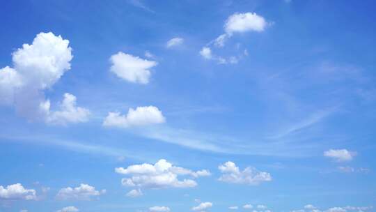 夏日天空延时天空云朵唯美夏天蓝天白云飘飘