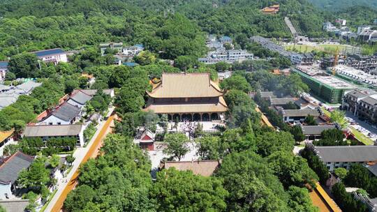 航拍南岳衡山大庙5A景区