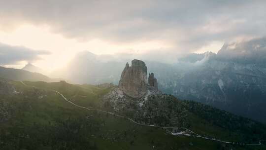 Passo Di Giau，白云石，山脉