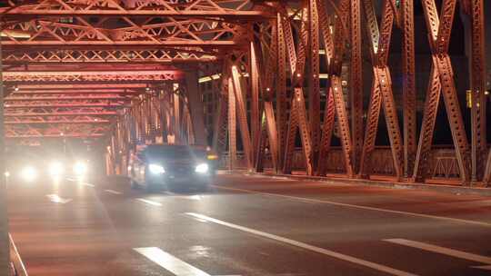 上海外滩延时夜景王家卫风格