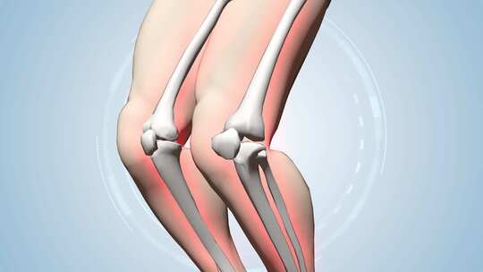 人类腿部膝盖半月板医学上的研究
