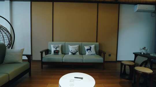 室内客厅沙发茶几家居场景