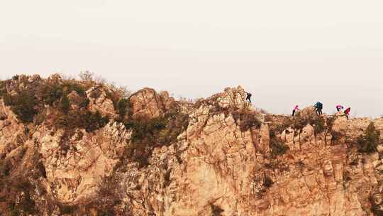 北京秋天司马台长城群山红叶大气航拍宣传片