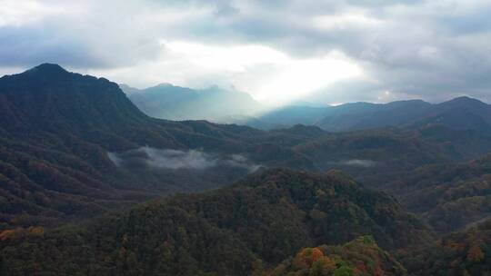 四川省巴中市米仓山国家森林公园航拍