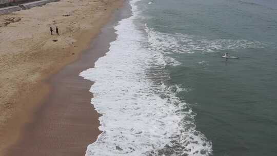 大海、沙滩、海浪、浪花