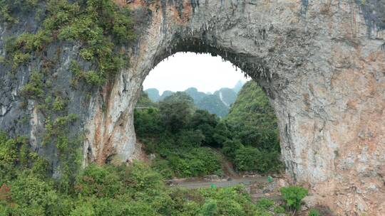 阳朔月亮山景区风光4K航拍