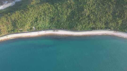 4K航拍深圳大鹏海岸线碧海蓝天