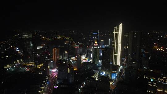 无锡三阳广场4K航拍夜景