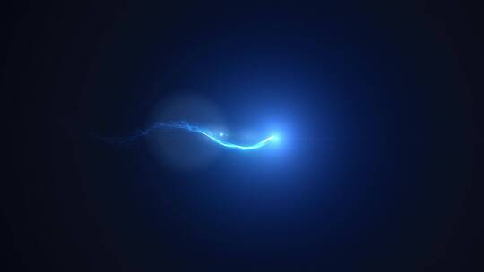 蓝色线条灯光粒子精灵描边动画飞舞叠加31