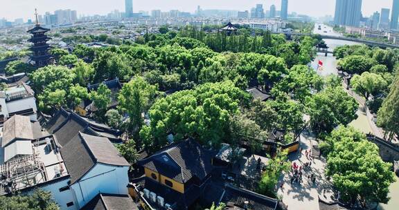 【正版素材】苏州寒山寺京杭运河0703