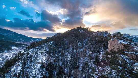 崂山雪景